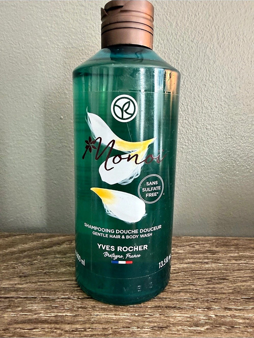 Yves Rocher Monoi Shampooing Douche Douceur Gentle Hair & Body Wash